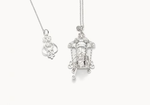 Giostra – Game | collana in argento rodiato 925 con diamante